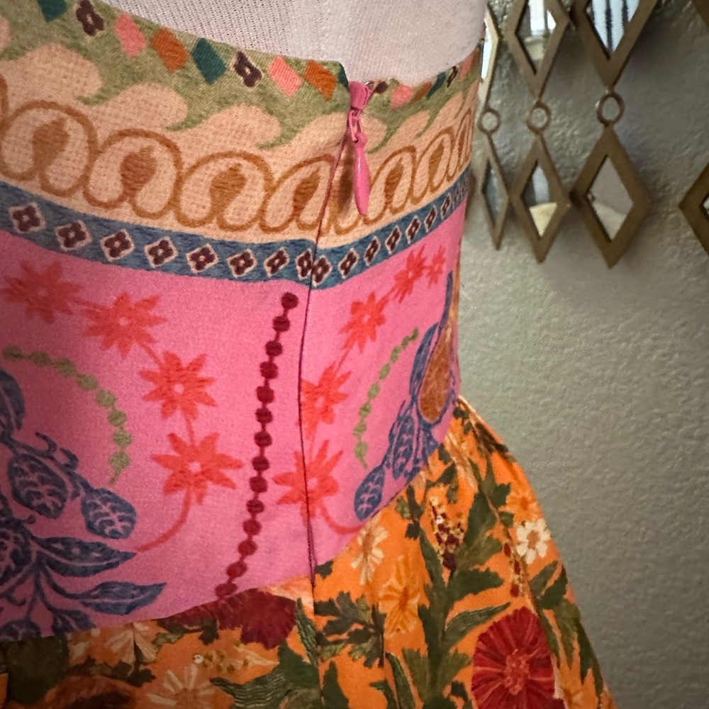 FARM Rio Colorful Patchwork Midi Dress - Picture 7 of 10